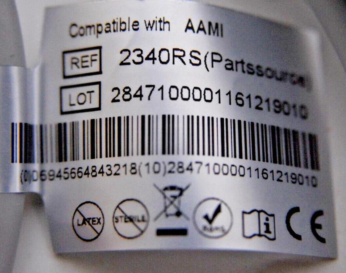 AAMI 2340RS 6-Pin 3-Lead ECG Cable