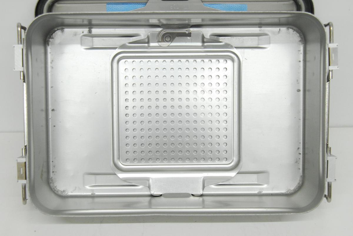 Used V Mueller Genesis Sterilization Box 17"x12"x4" w/ Filter Holders + Basket