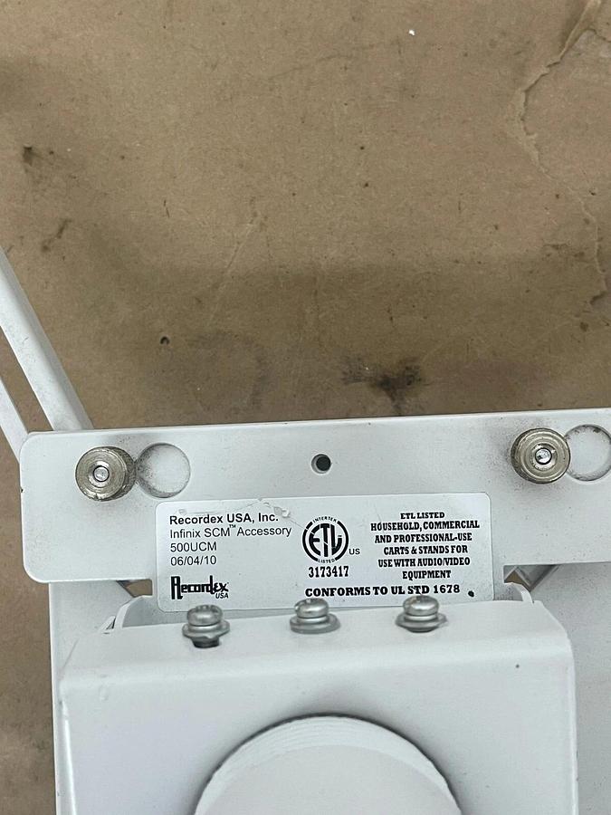 Used Recordex USA Infinix 500UCM Universal Ceiling Mount (White)