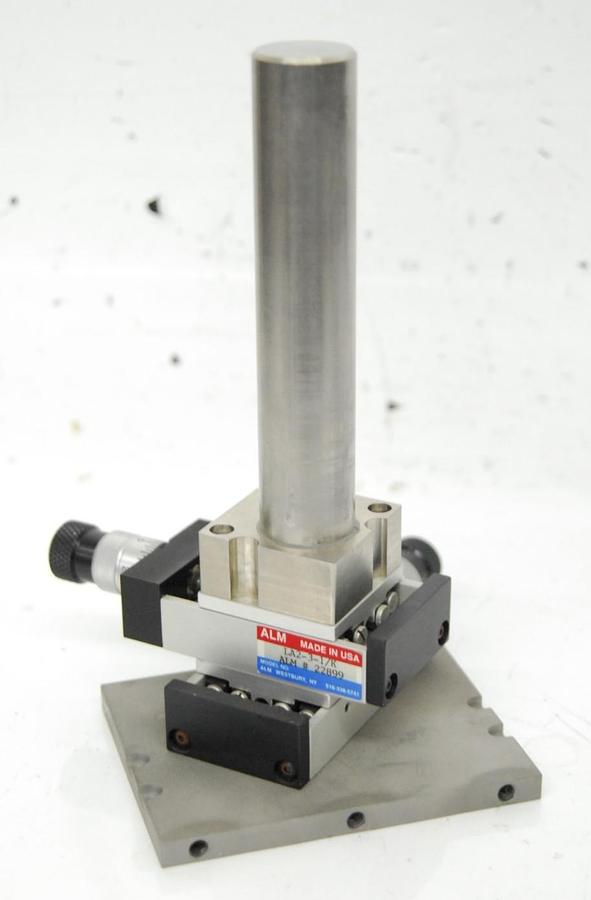 Used ALM LA2-3-1 /K Precision Cross Roller X-Y Linear Stage W/ 31mm Pole Mount