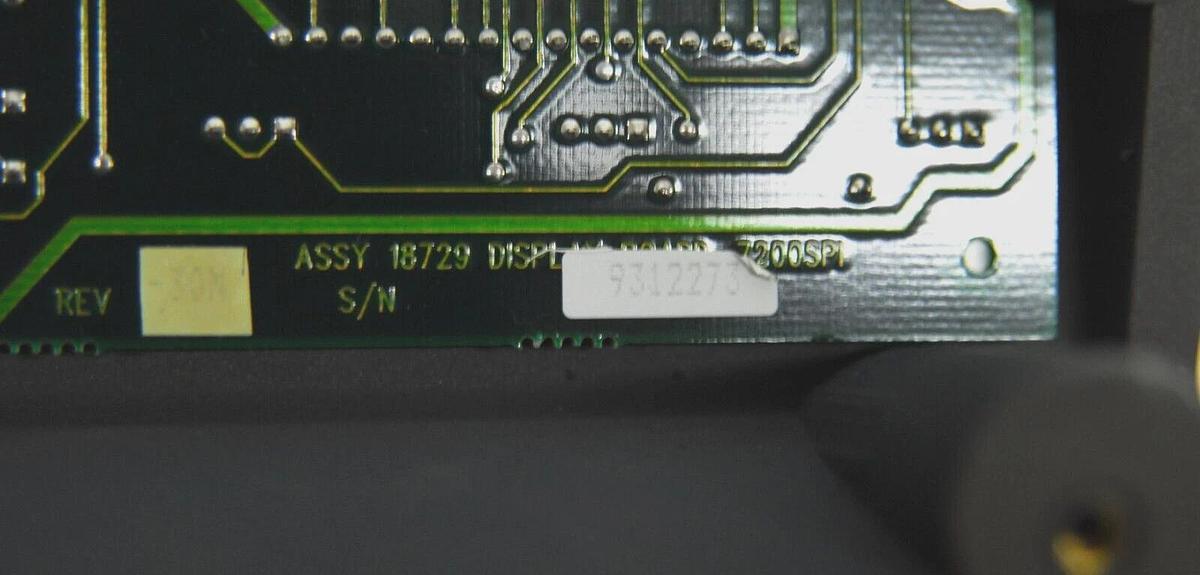 Used Control Panel W/ 18729 Display Board  (Puritan Bennett 7200 Series)