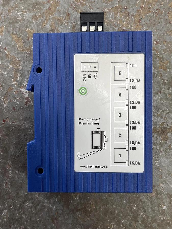 Used Hirschmann 853-02862-000 SPIDER 5TX Rail Ethernet Switch