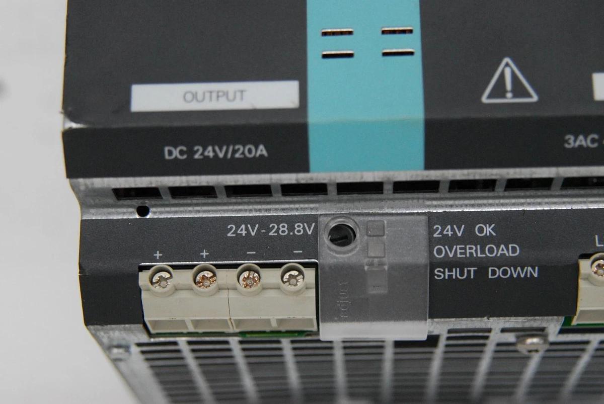Used Siemens 6EP1 436-3BA00 SITOP Power 20 Power Supply (DC: 24V/20A, 3AC 400-500V)