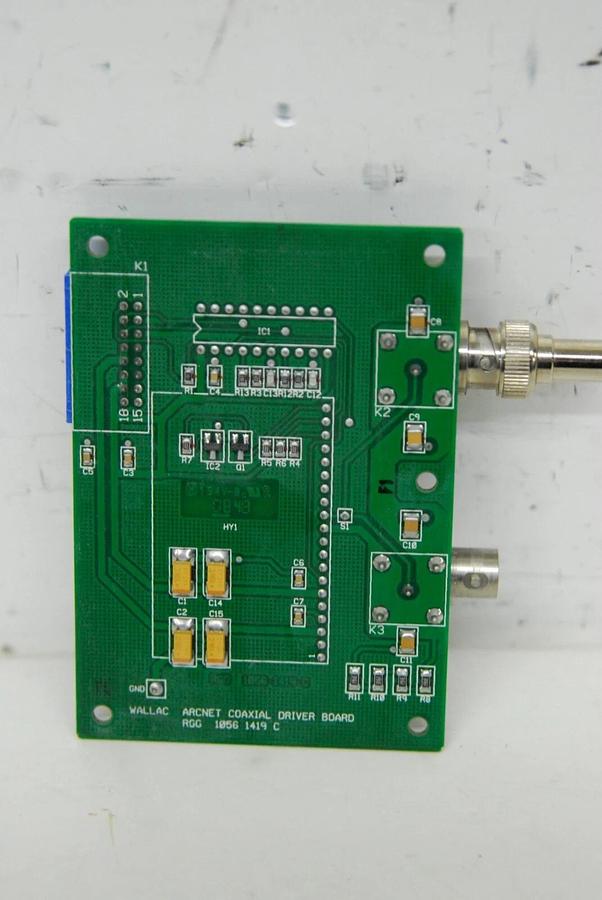 Used Wallac 1056 1419 C RGG Arcnet Coaxial Driver Board