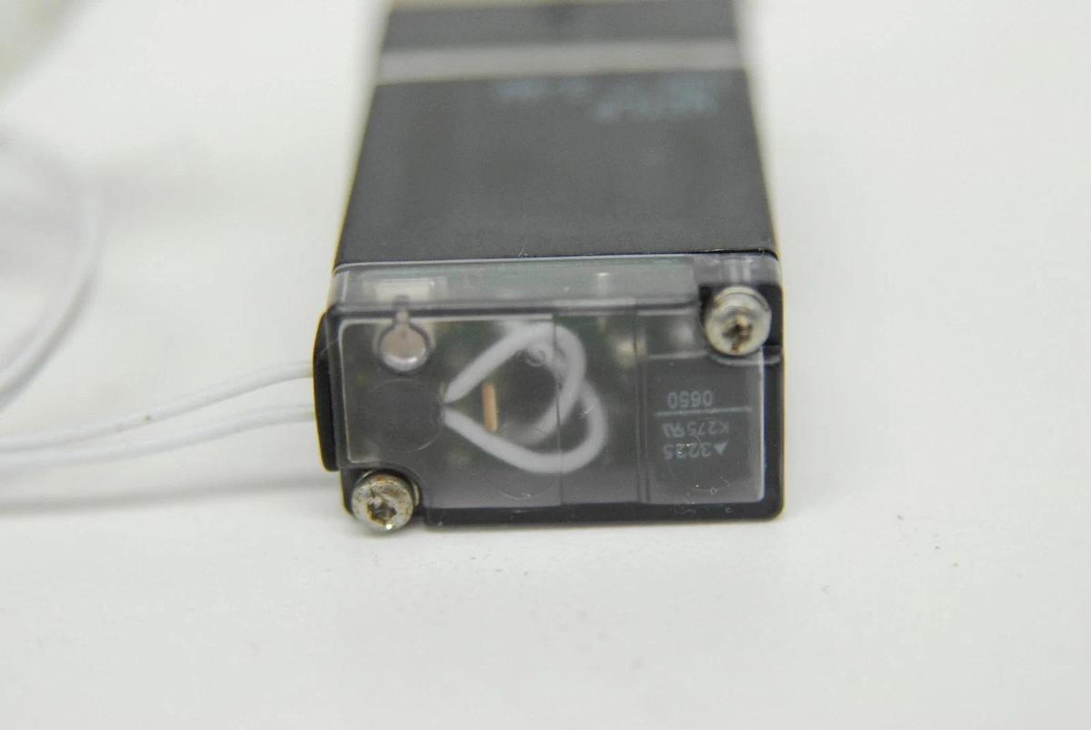 Used Burkert 6606-A Direct-Acting Rocker Solenoid Valve (12 VDC, 3.4 W, 87 PSIG)