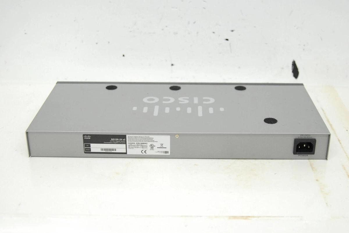 Used Cisco SG100-24 v2 24-Port Gigabit Switch Unmanaged