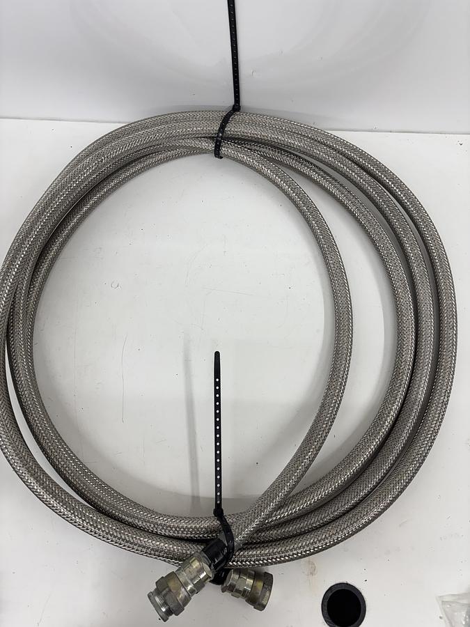 Used Bruker Helium Hose 25FT w/ Aeroquip 5400-S5-12 Fitting [Bruker MRI]