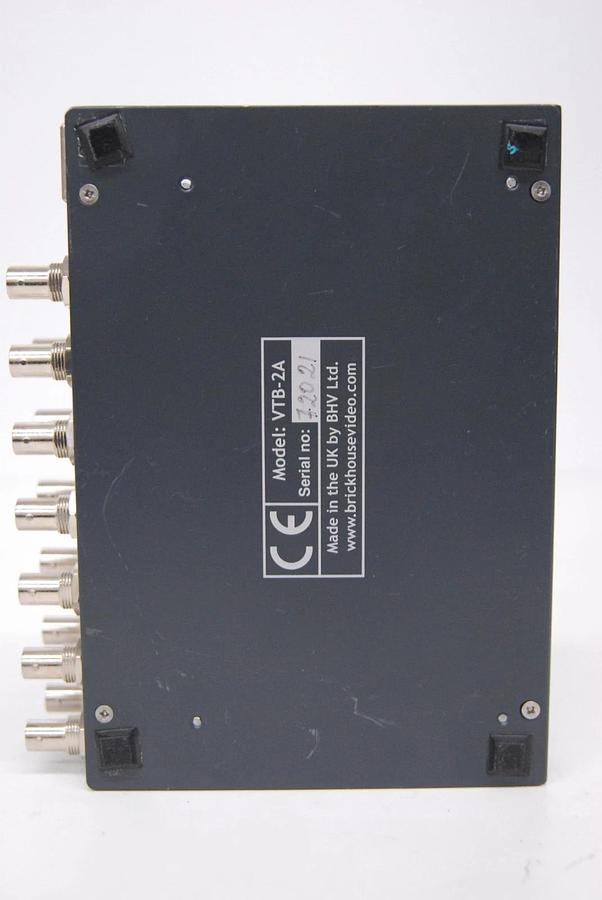 Used Brick House Video VTB-2A Composite Switcher w/ Power Adapter - TESTED