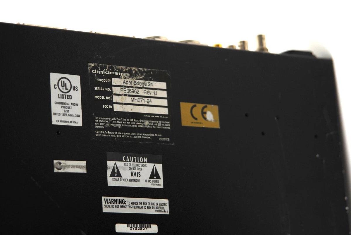 Used Digidesign Lot ADAT Bridge 24 x2, SSD Sync SMPTE, USD Universal Sync