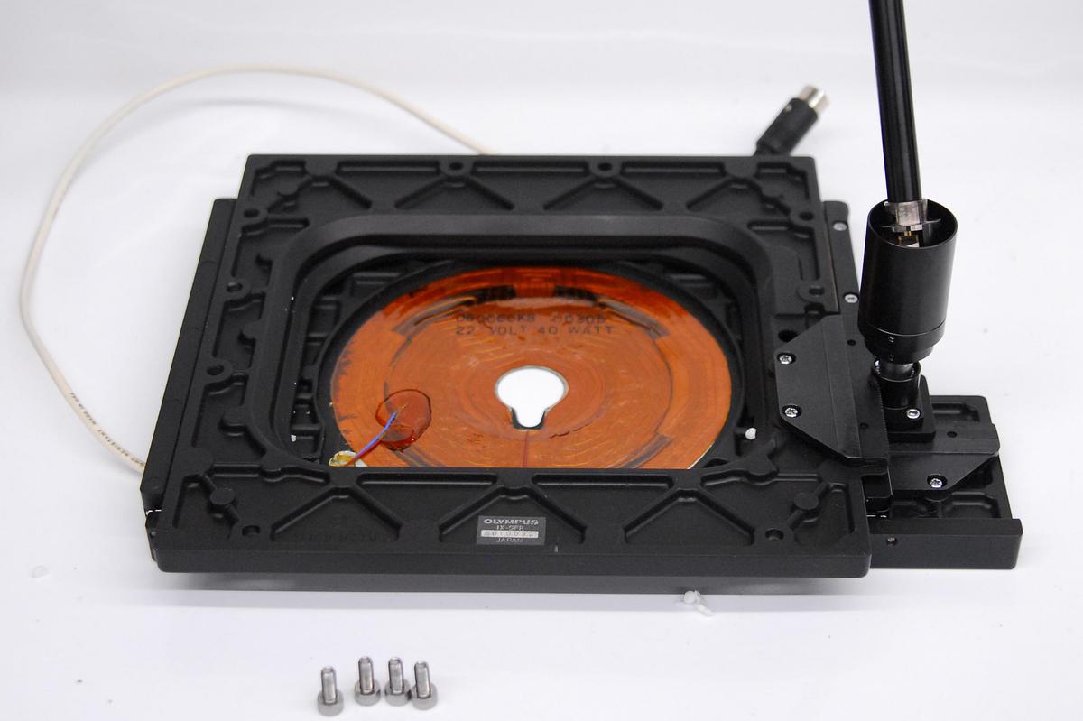 Used Olympus IX-SFR Heated Manual XY Microscope Stage (IX Series)