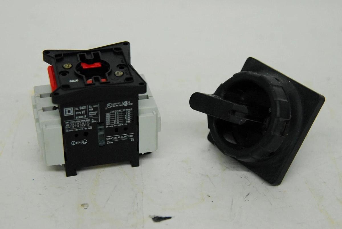 Used Square D 9421 V2 Disconnect Switch W/ Operating Handle