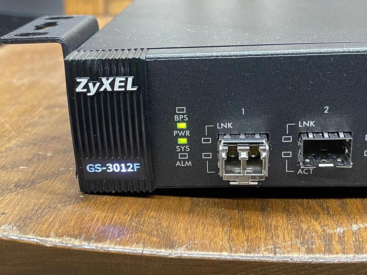 Used Zyxel GS-3012F Gigabit Ethernet Switch