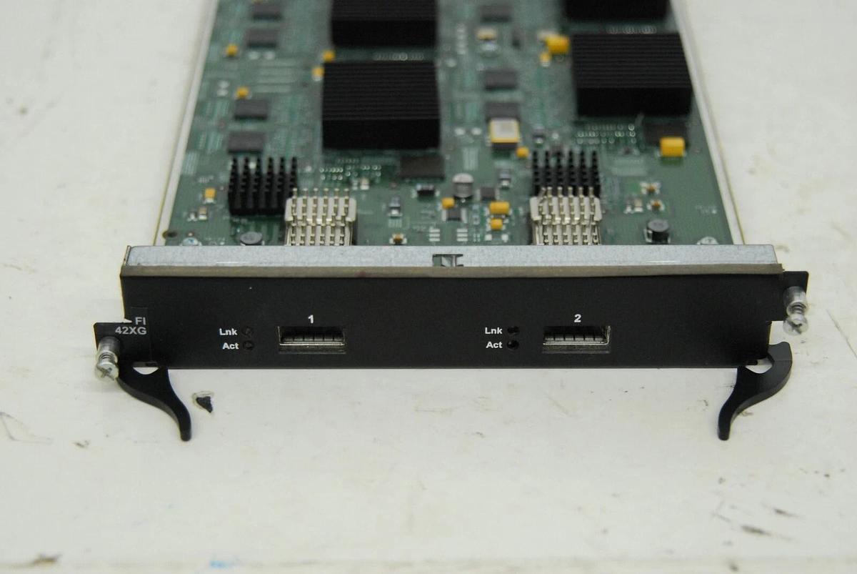 Used Foundry Networks SX-FI42XG FastIron SuperX 2-port XFP 10-Gigabit Ethernet module