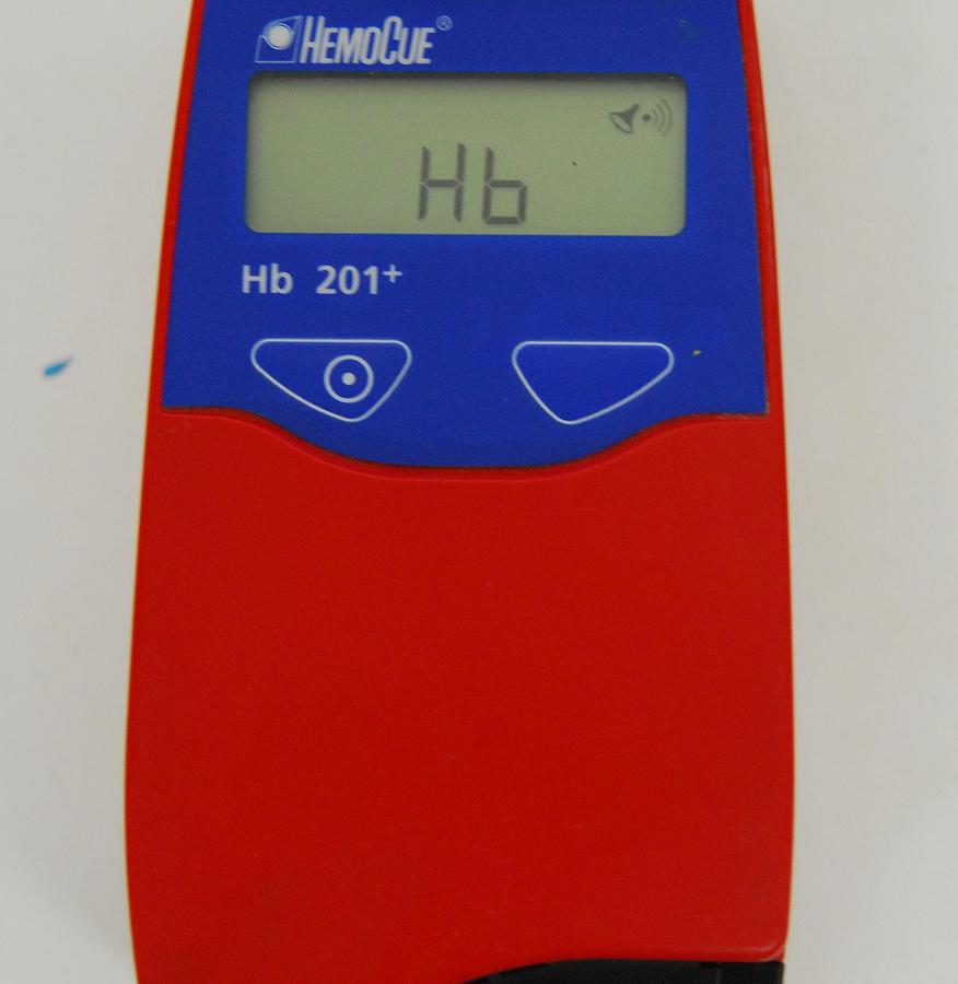 Used HemoCue Hb 201+ Hemoglobin System Analyzer with Power supply
