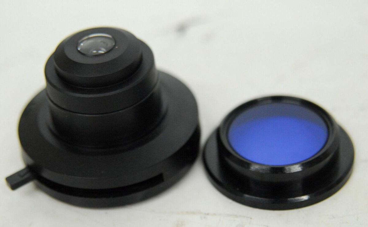 Used Olympus CH2-CD N.A. 1.25 Condenser W/ CH2-FH Filter Holder, Blue Filter - CH-2