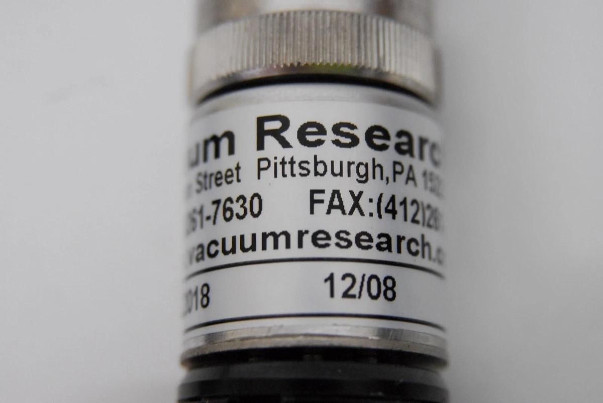 Used Vacuum Research 91208 Pirani Gauge Sensor (100 mTorr, 3/4 in. Smooth Tubulation)