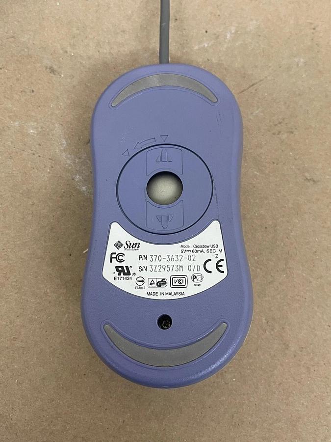 Used SUN 370-3632-02 Crossbow USB 3-Button Mouse