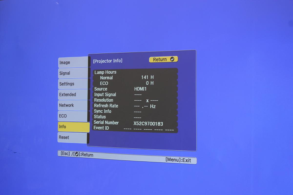 Used Epson Powerlite 2247U 3LCD Projector