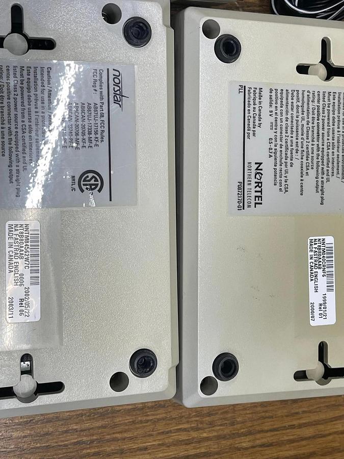 Used Nortel NA Fastrad English (2x NT8B80AAAB, 1x NT8B80AR-93) - Lot of 3