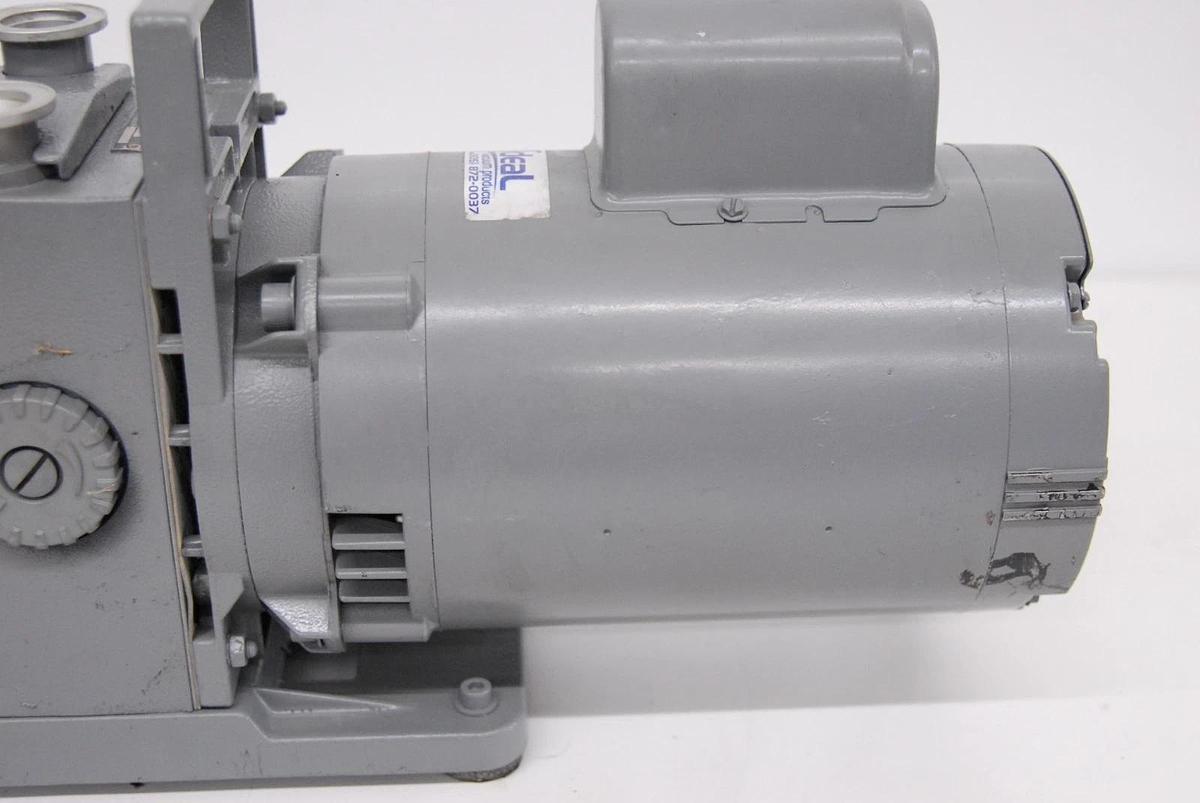 Used Alcatel 2008A Dual-Stage Rotary Vane Vacuum Pump W/ Oil Mist Filter EMF10