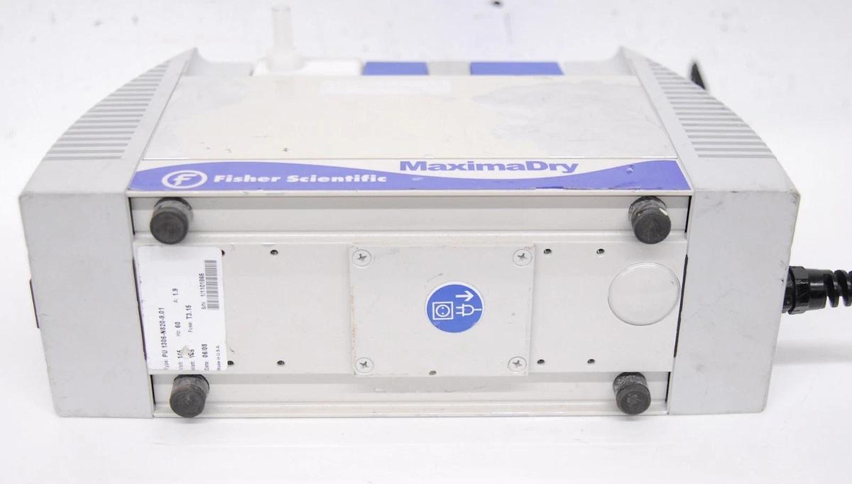 Used Fisher Scientific PU 1306-N820-9.01 MaximaDry Diaphragm Vacuum Pump