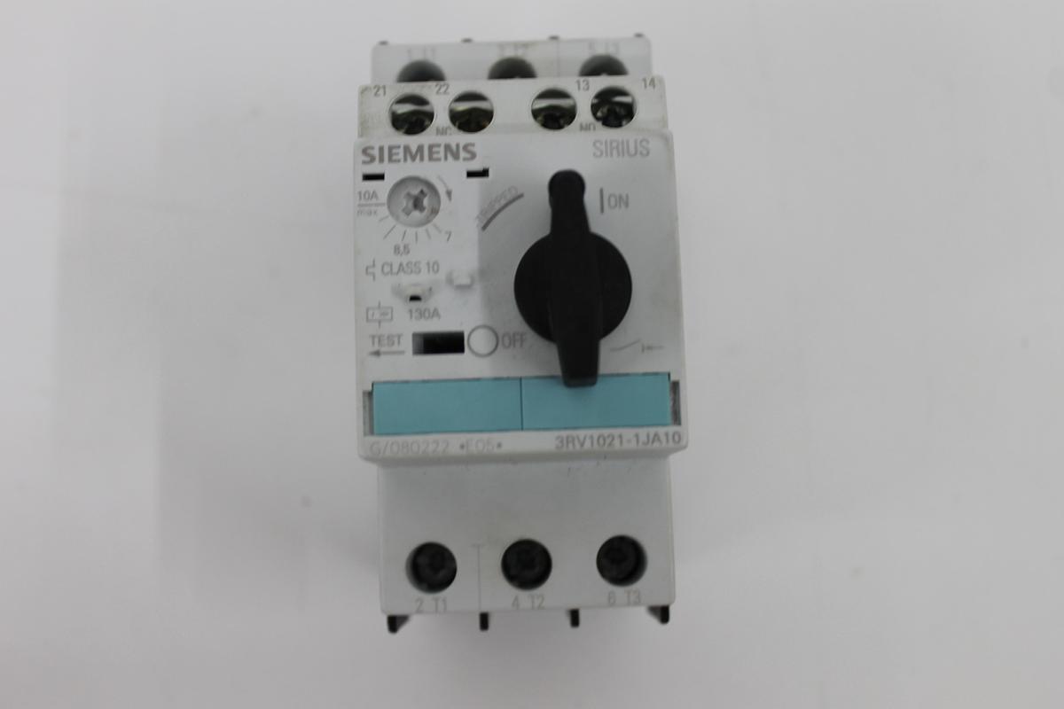 Used Siemens 3RV1021-1JA10 Circuit Breaker - LOT OF 2