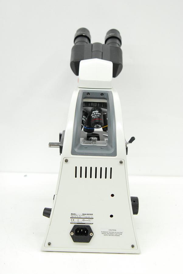 Used Motic BA210 Binocular Microscope W/ EF-N Plan 4/10/40/100 Objectives