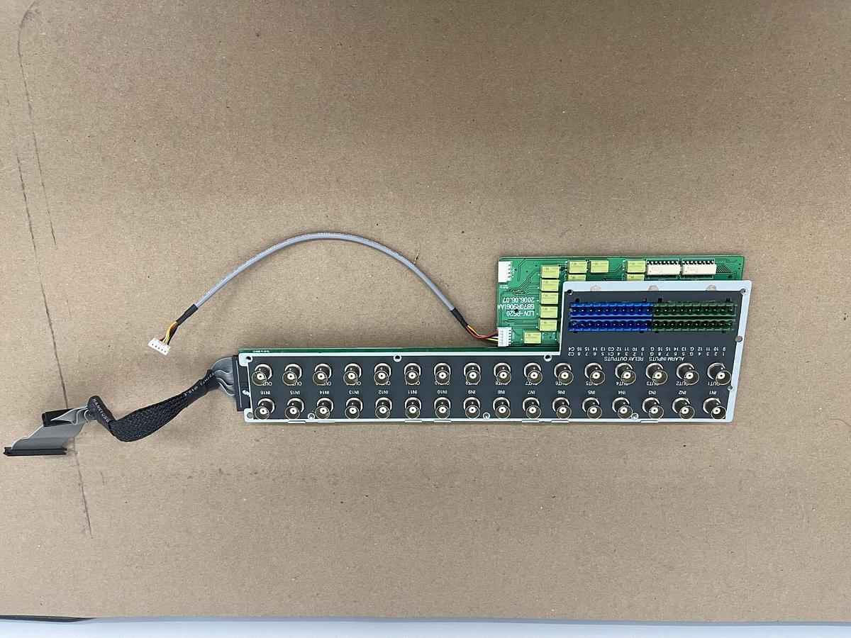 Used Pelco 6870R9061AA I/O Board LDV-P520 16 In /16 Out