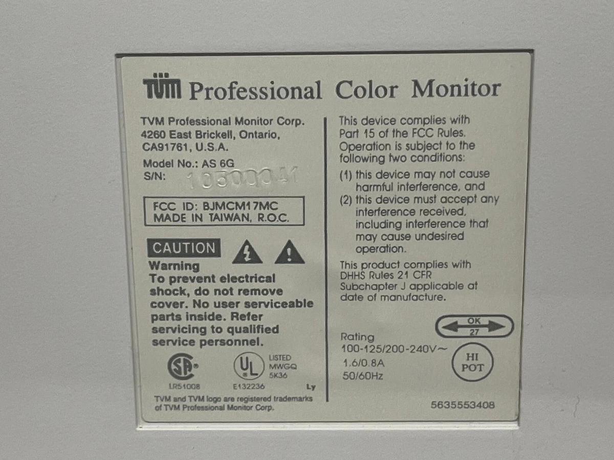 Used Everex TVM Professional Color Monitor Model AS-6G (1994)