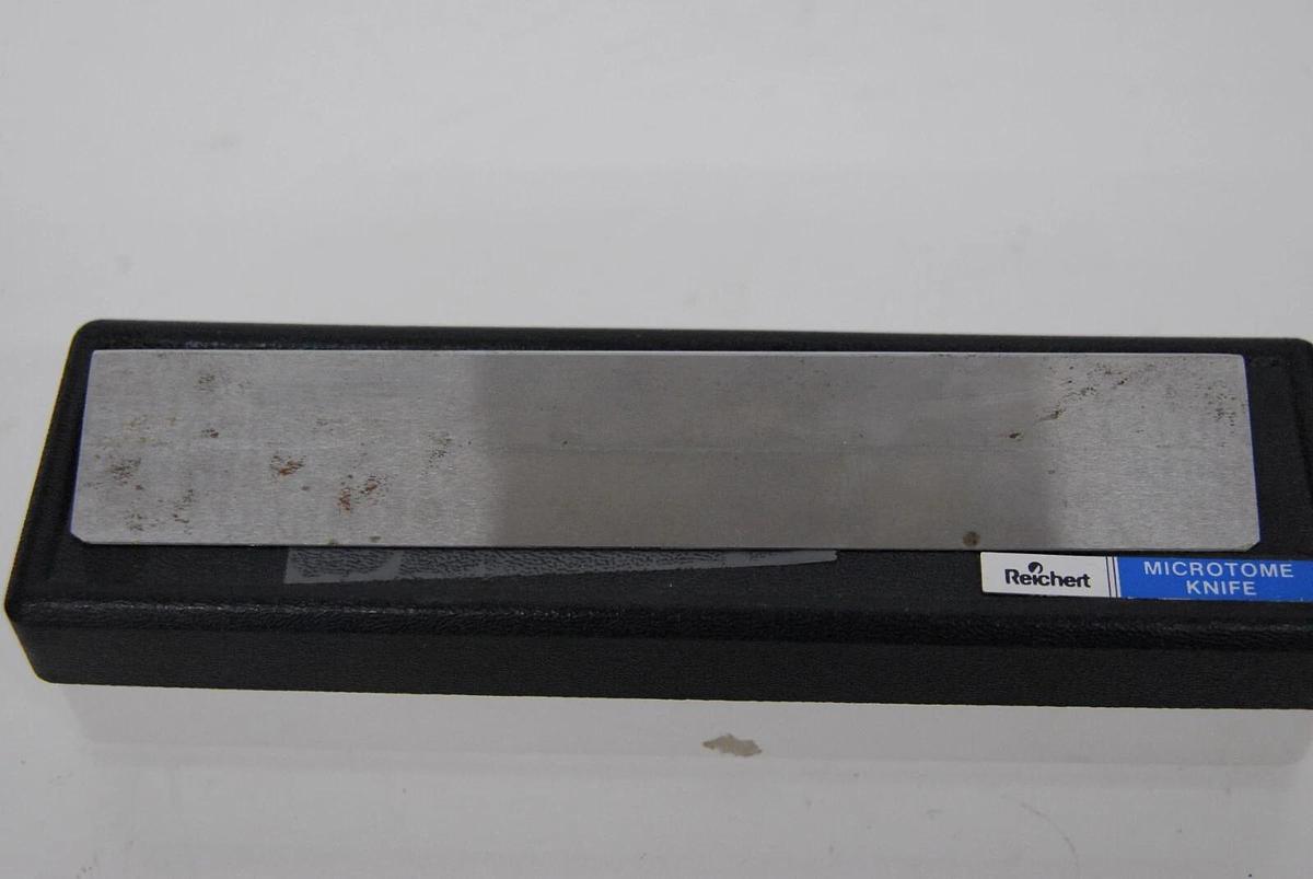 Used Reichert Microtome Knife 7.25" 185mm W/ Hard Case