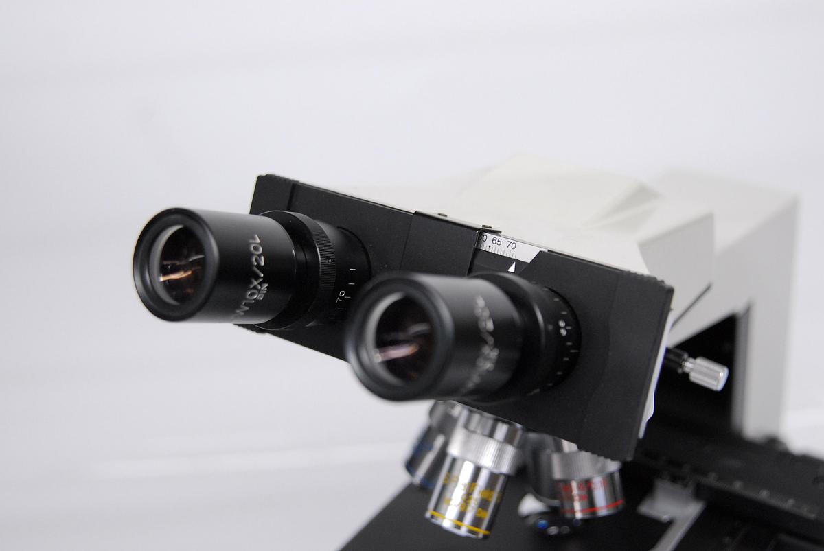 Used Meiji ML2000 Binocular Compound Microscope W/ S.FlatField 4/10/40/100 Objectives