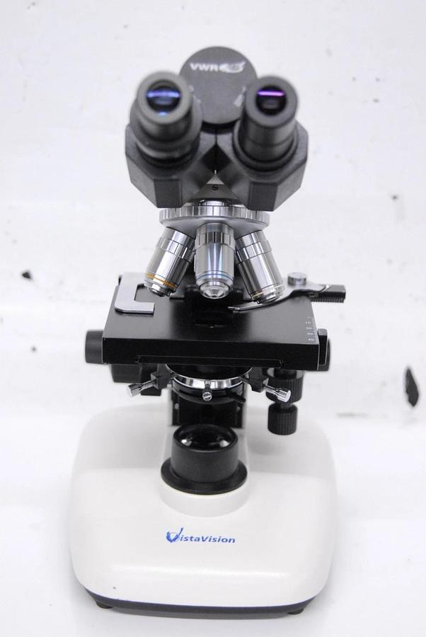 Used VWR Vistavision Compound Microscope W/ SP 4x/10x/40x/100x Objectives