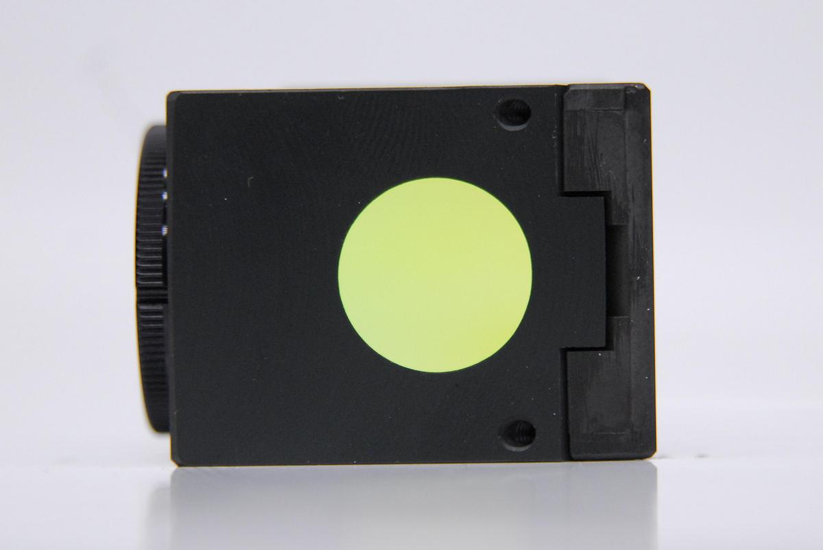 Used Nikon 99755 POS 1 C1 V4C EM 445/35 + 660LP Microscope Fluorescence Filter Cube