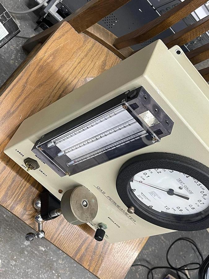 Used Ruska 1011-801 Gas Permeameter W/ Brooks Instrument Flow Meter