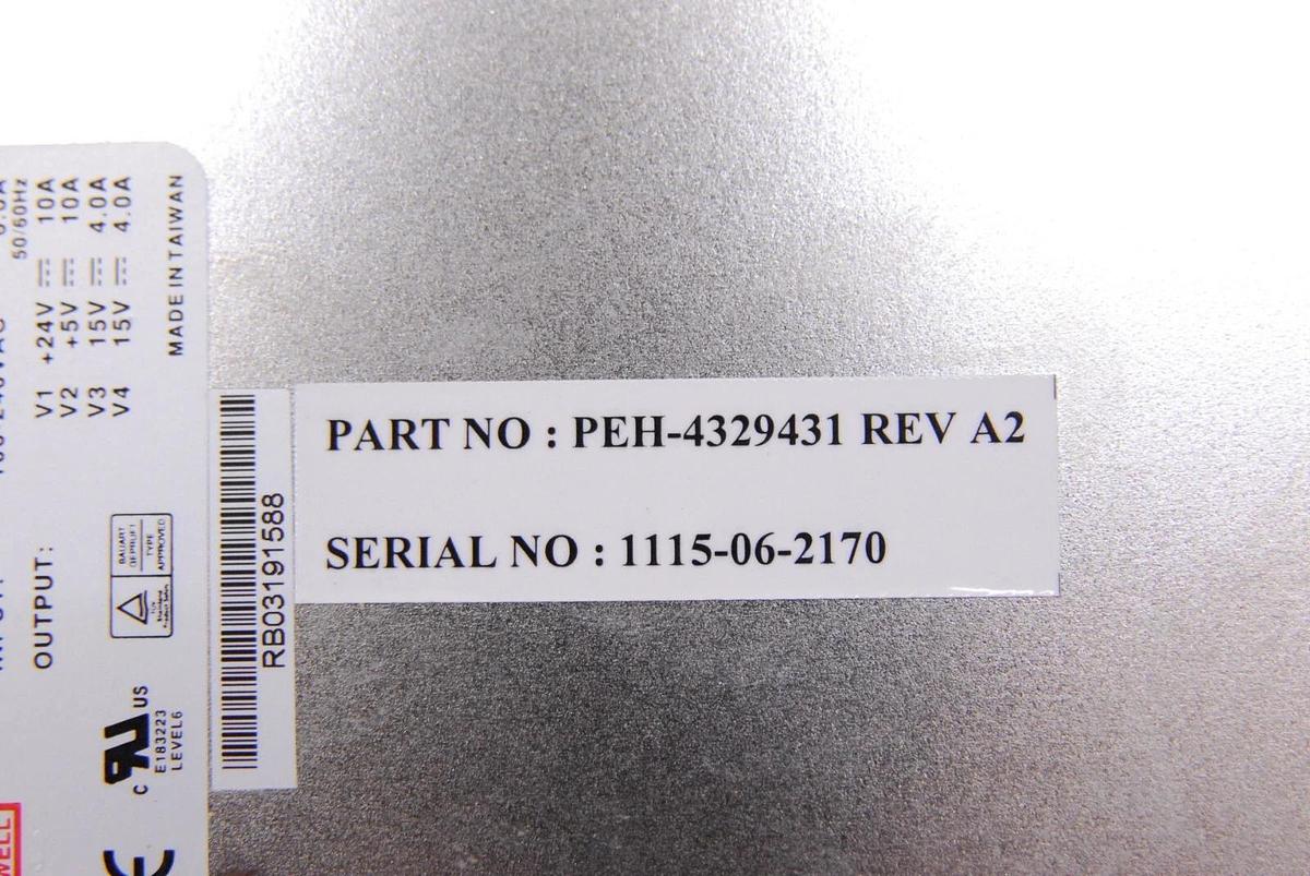 Used Mean Well QP-375-24CSM PEH-4329431 Quad Output Power Supply (ABI 7000 PCR)