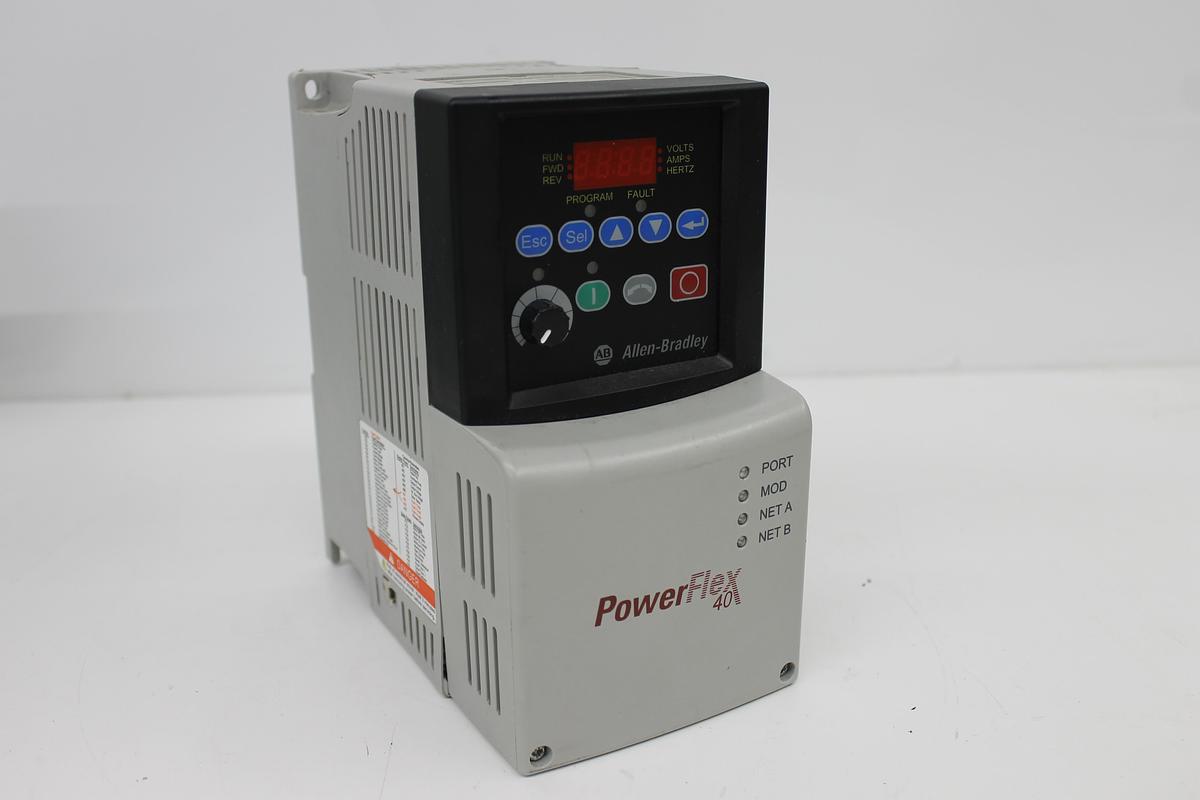 Used Allen Bradley 22B-V5P0N104 PowerFlex 40 Variable AC Drive 120V 1PH Input