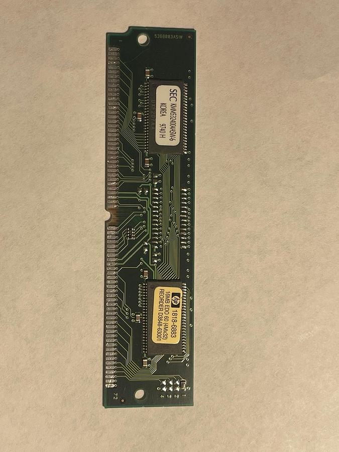 Used HP 1818-6883 16MB  FastPage non-Parity 60ns 72-Pin SIMM Memory