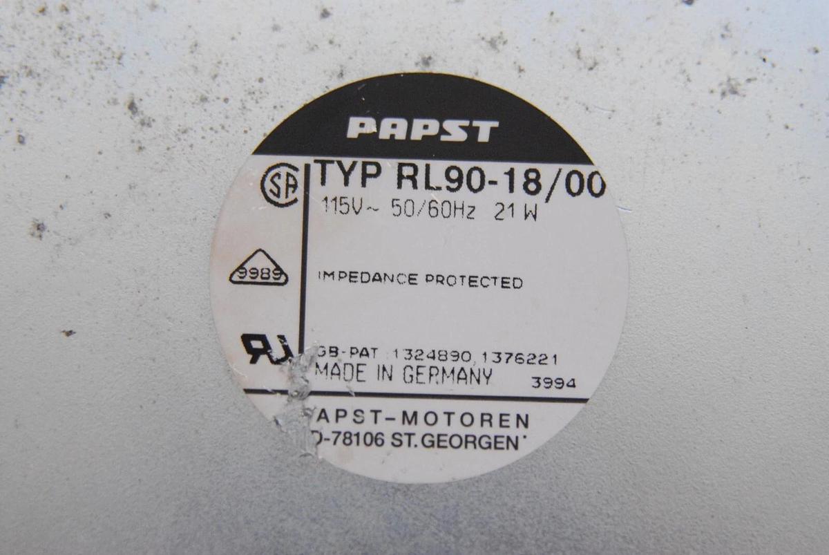 Used EBM Papst RL90-18/00 115VAC Centrifugal Blower Cooling Fan FLATPAK