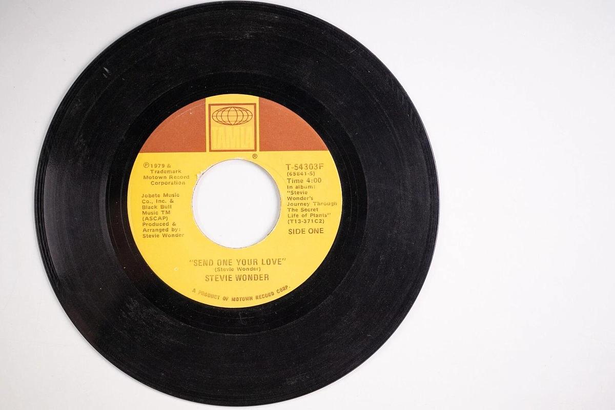 Used Stevie Wonder 45 Records Lot Of 3