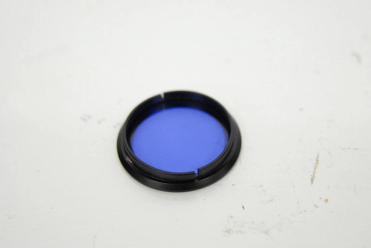 Used Nikon EC-2 Abbe 1.25 Microscope Condenser W/ Blue Filter - Eclipse E200