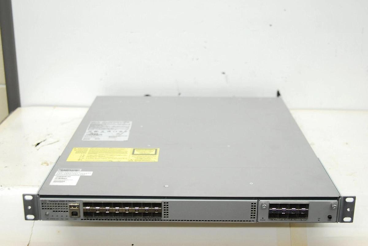 Used Cisco Catalyst 4500-X Series Switch (WS-C4500X-F-16SFP+) W/ Port Uplink Module