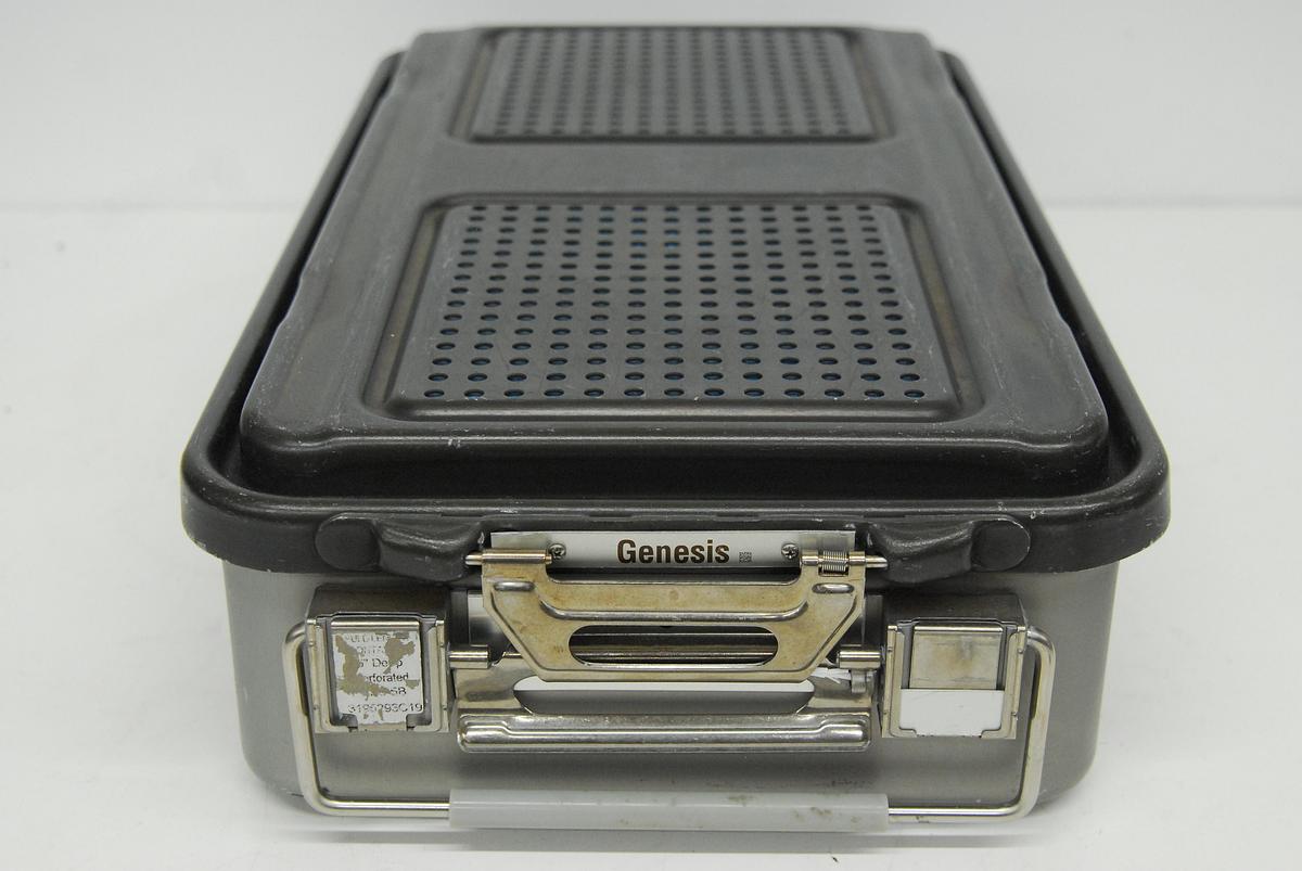 Used V Mueller Genesis Sterilization Box 12"x21"x4" / Filter Holders, Basket