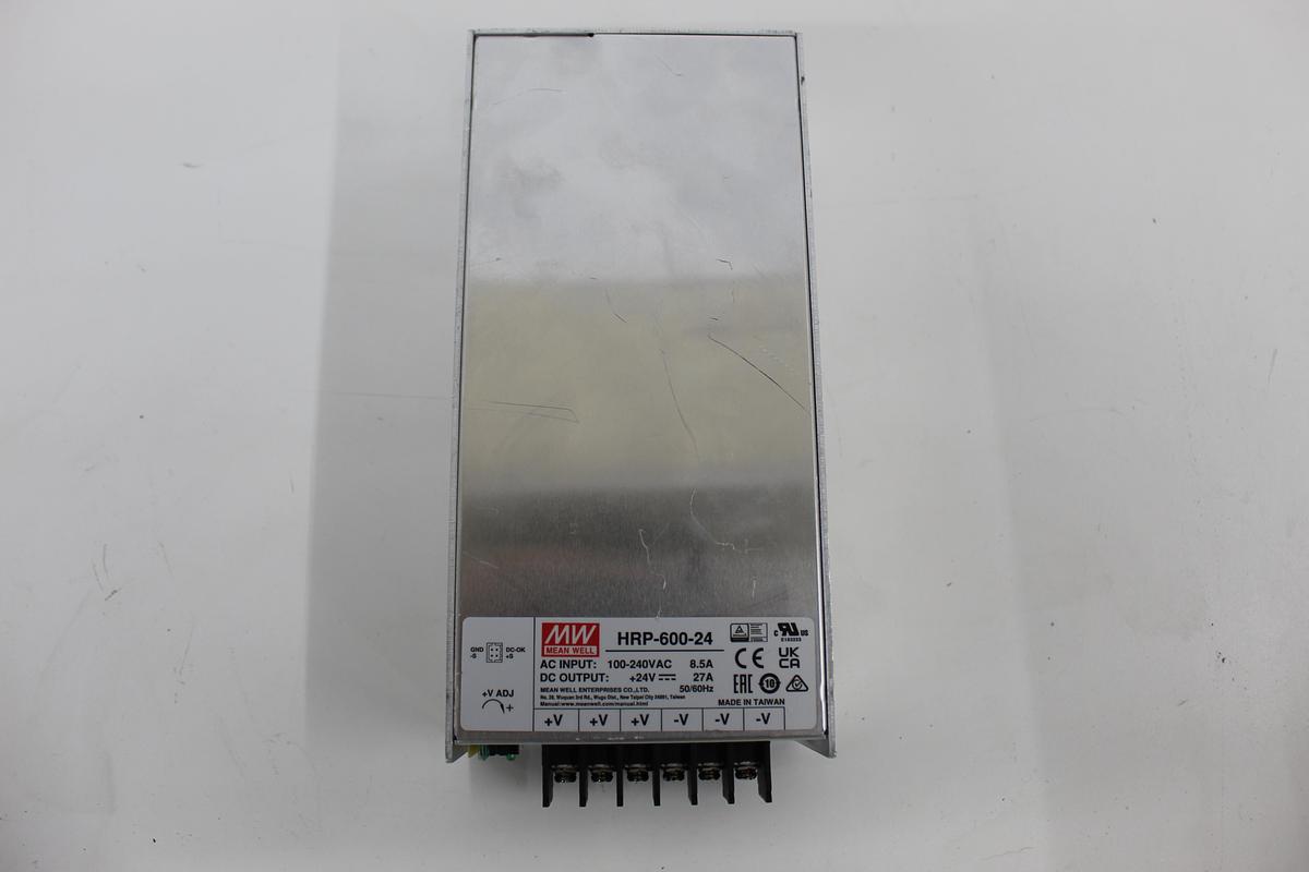 Used Mean Well HRP-600-24 24V 27A Power Supply