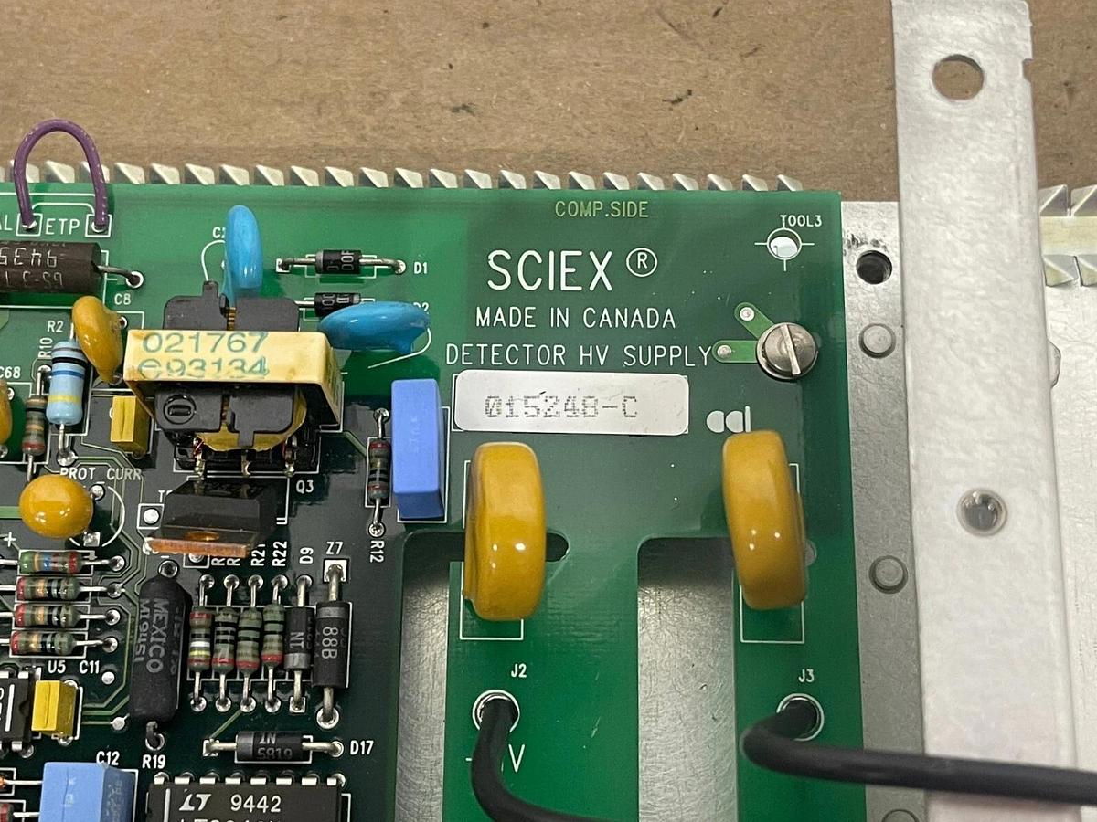 Used Perkin Elmer Sciex Detector HV Supply 015248-C W/ Mounting Plate