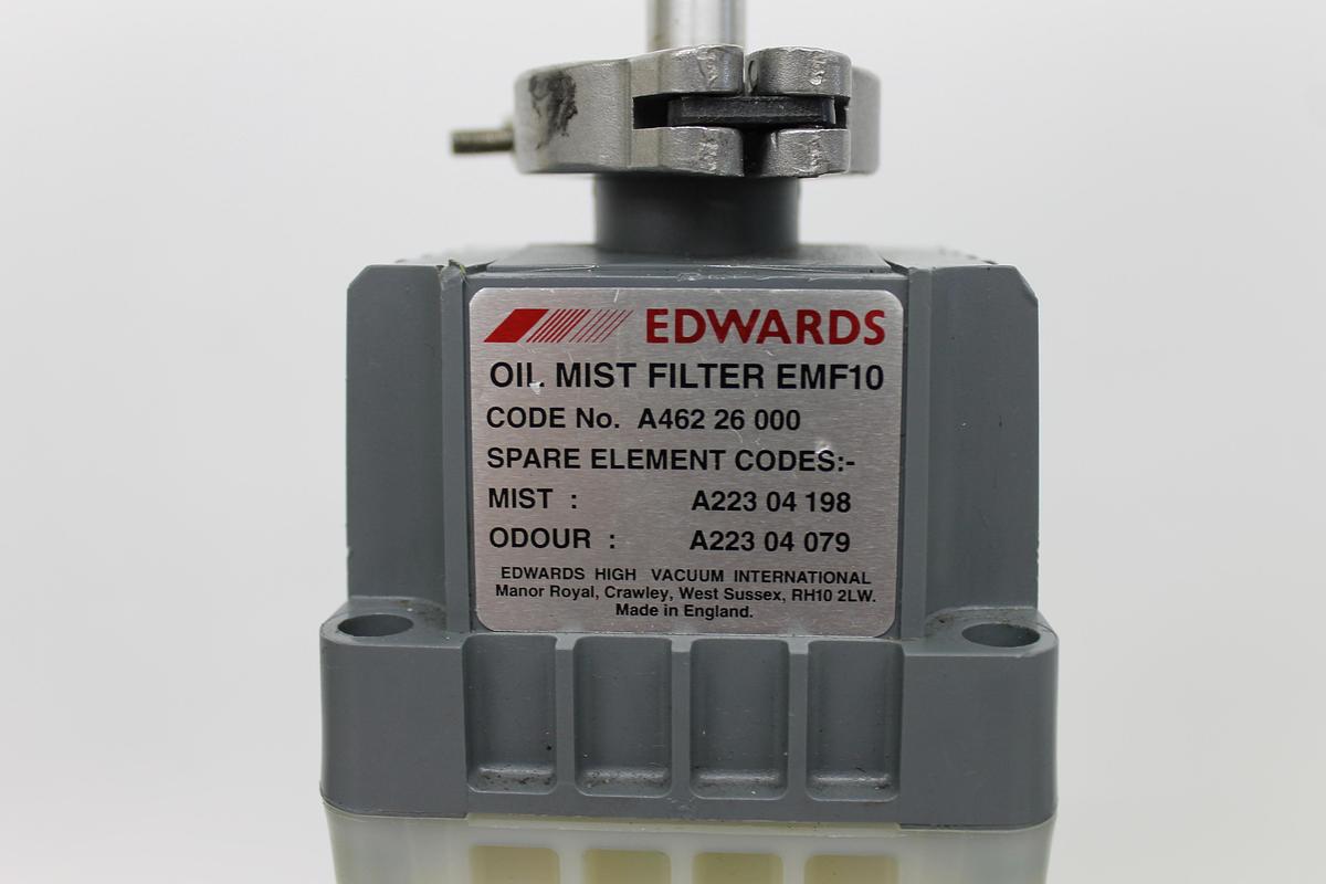 Used Edwards RV8 Vacuum Pump w/ EMF10 Oil Filter 