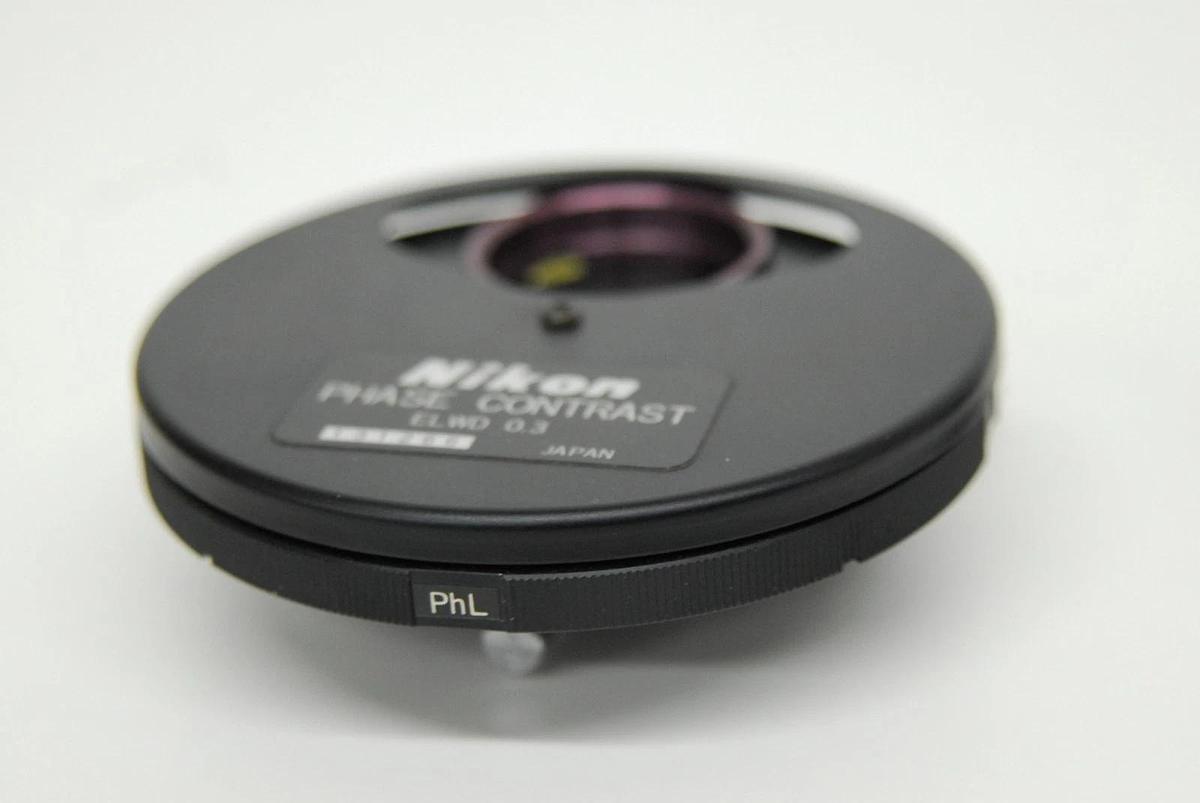 Used Nikon ELWD 0.3 Phase Contrast LWD Turret Condenser W/ 0.3 ELWD Lens - Diaphot