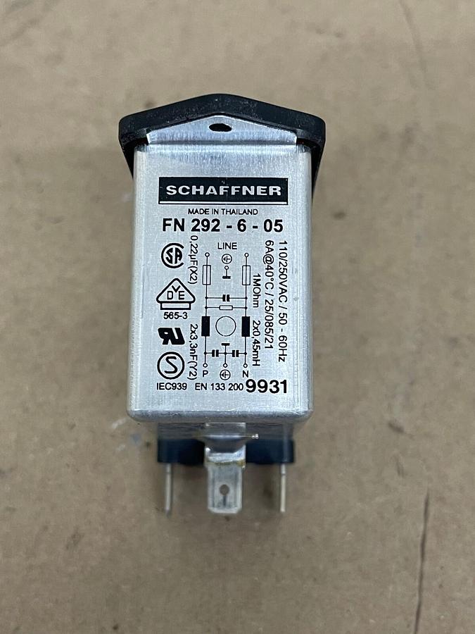 Used Schaffner FN 292-6-05 Line Filter