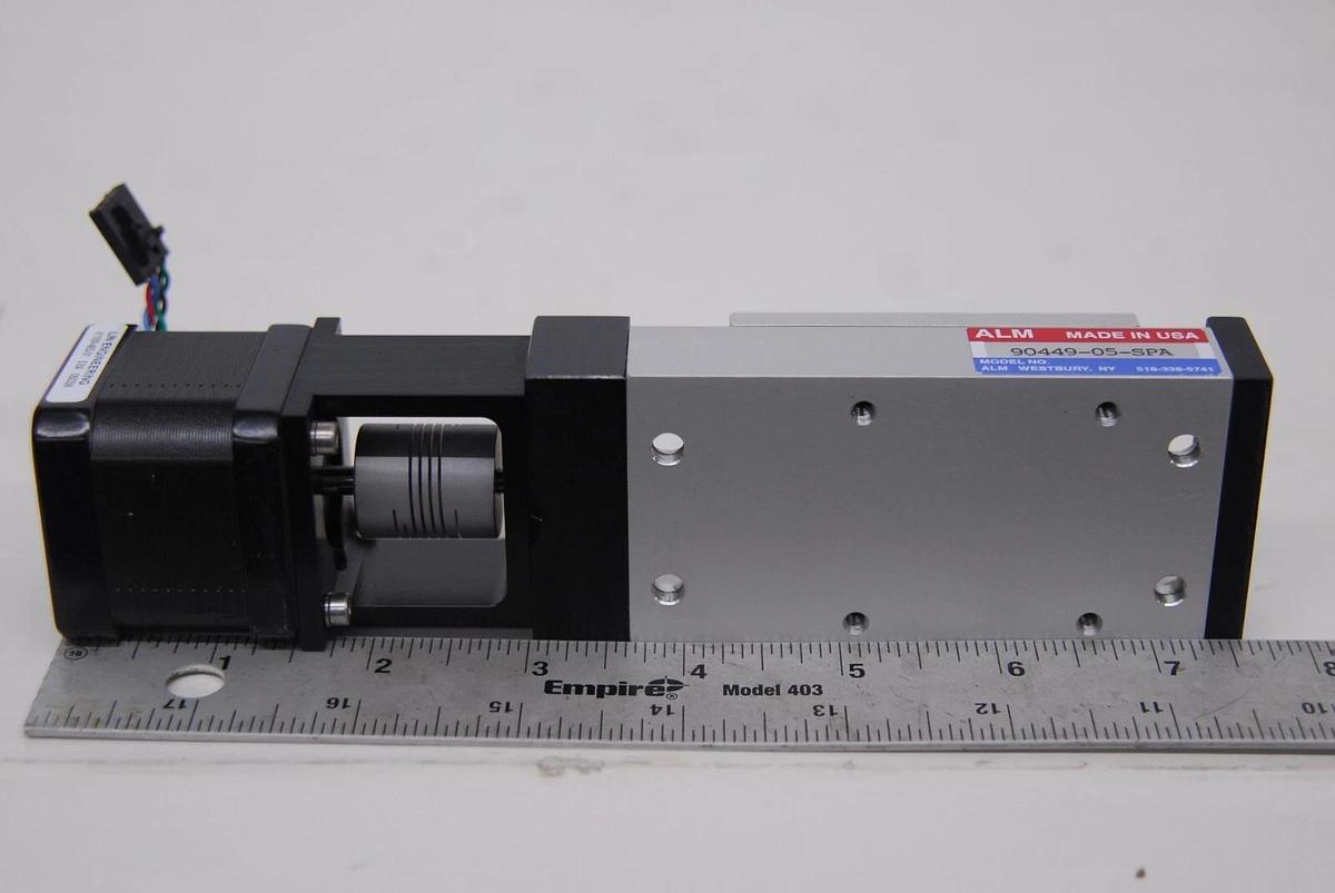 Used ALM Linear Actuator Slide 90449-04-SPA W/ Stepper Motor (Arcturus Veritas 704)