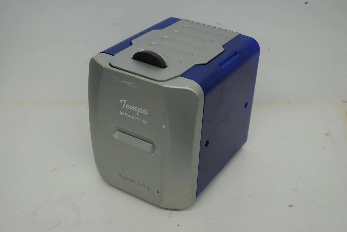 Used Tempo Magicard ID Card Printer M9006-907 - Read Description