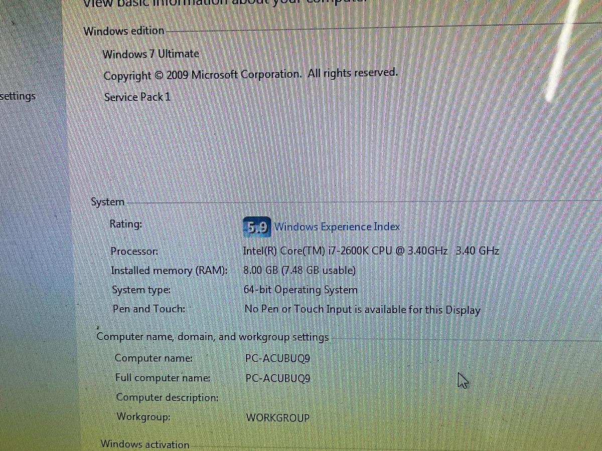 Used Pelco DS-SRV-DVD Digital Sentry (3TB HD, 8Gb memory, i7-2600k, Fresh Windows 7)